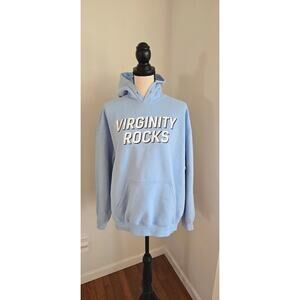 Virginity rocks blue sweatshirt hoodie large